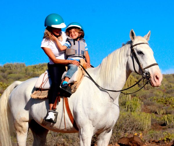 Horse riding family