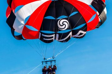 Parasailing friends